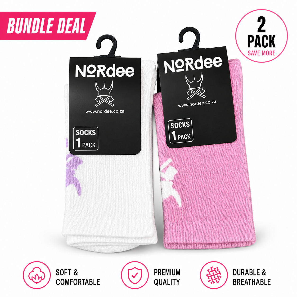 NORdee Bundle Deal Socks – 2 Pair Pack