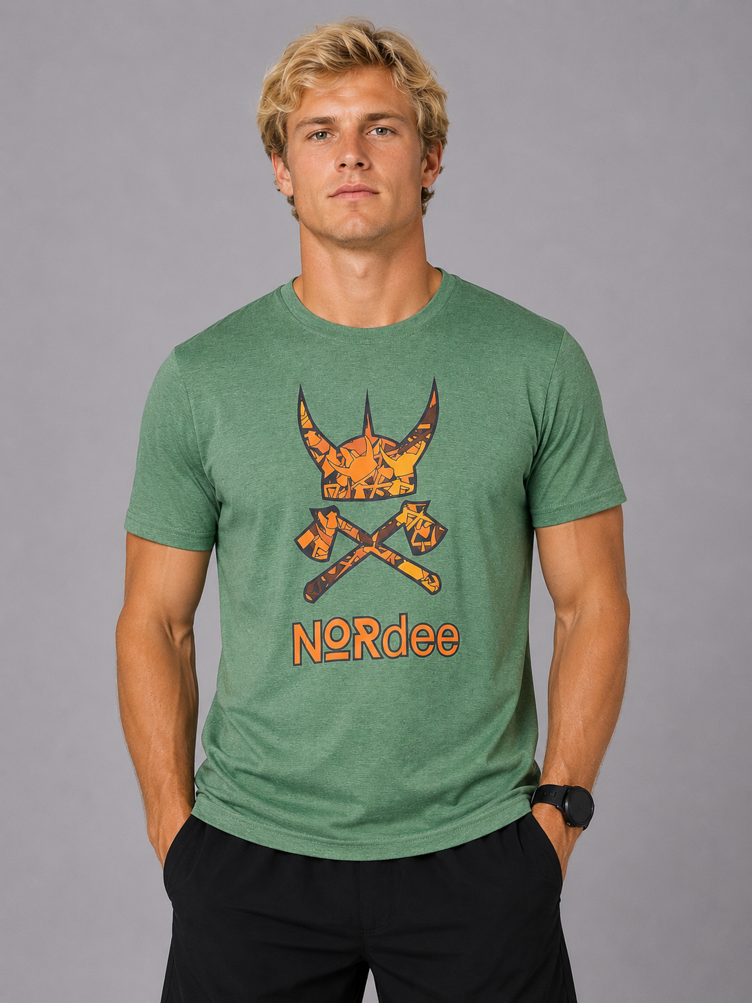 NORdee Rune Forest Green tee