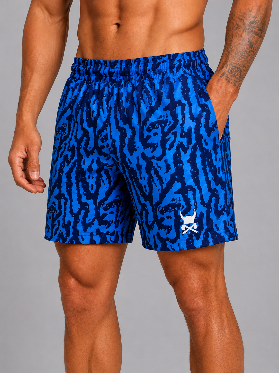 NORdee Blue Camo Performance Shorts