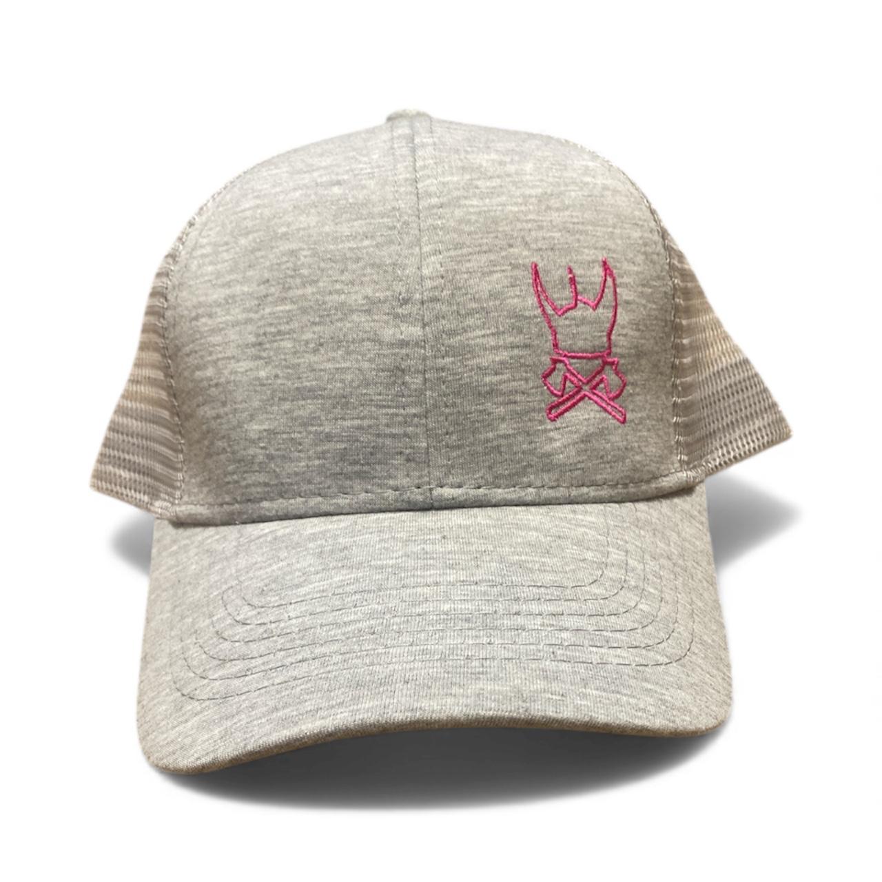Hanna - Ladies Padel Pony Cap - Grey/Pink