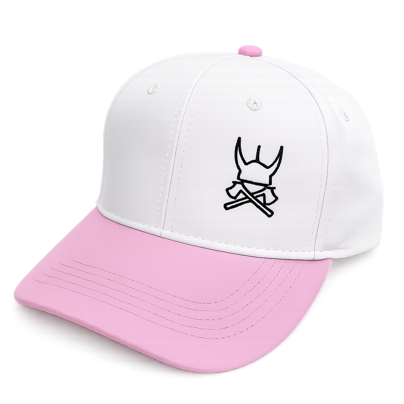 Pink & White Baseball Cap