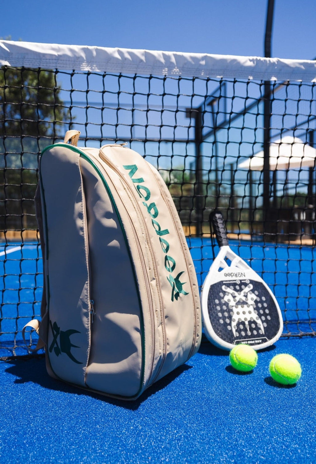 Tarp Padel Backpack - Stone and Green