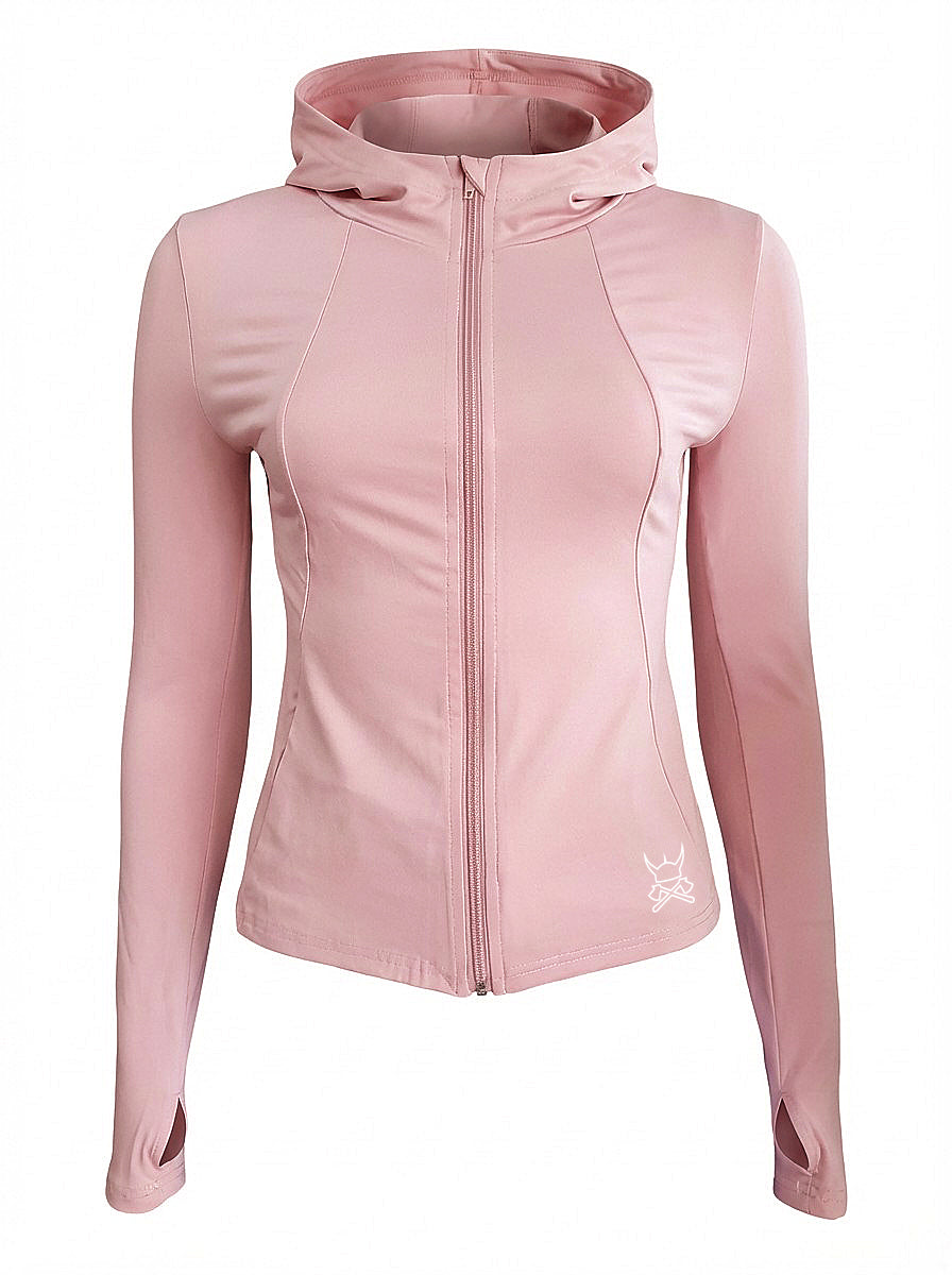 Sigrid Light Pink ladies Performance long sleeve Hoodie