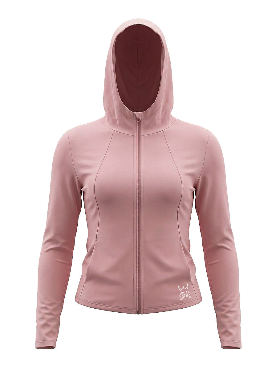 Sigrid Light Pink ladies Performance long sleeve Hoodie