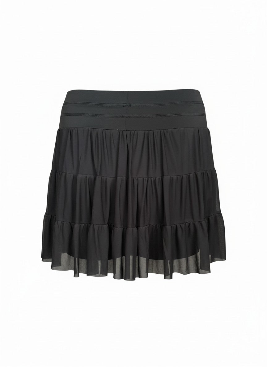 Stella – Black Mesh Skort