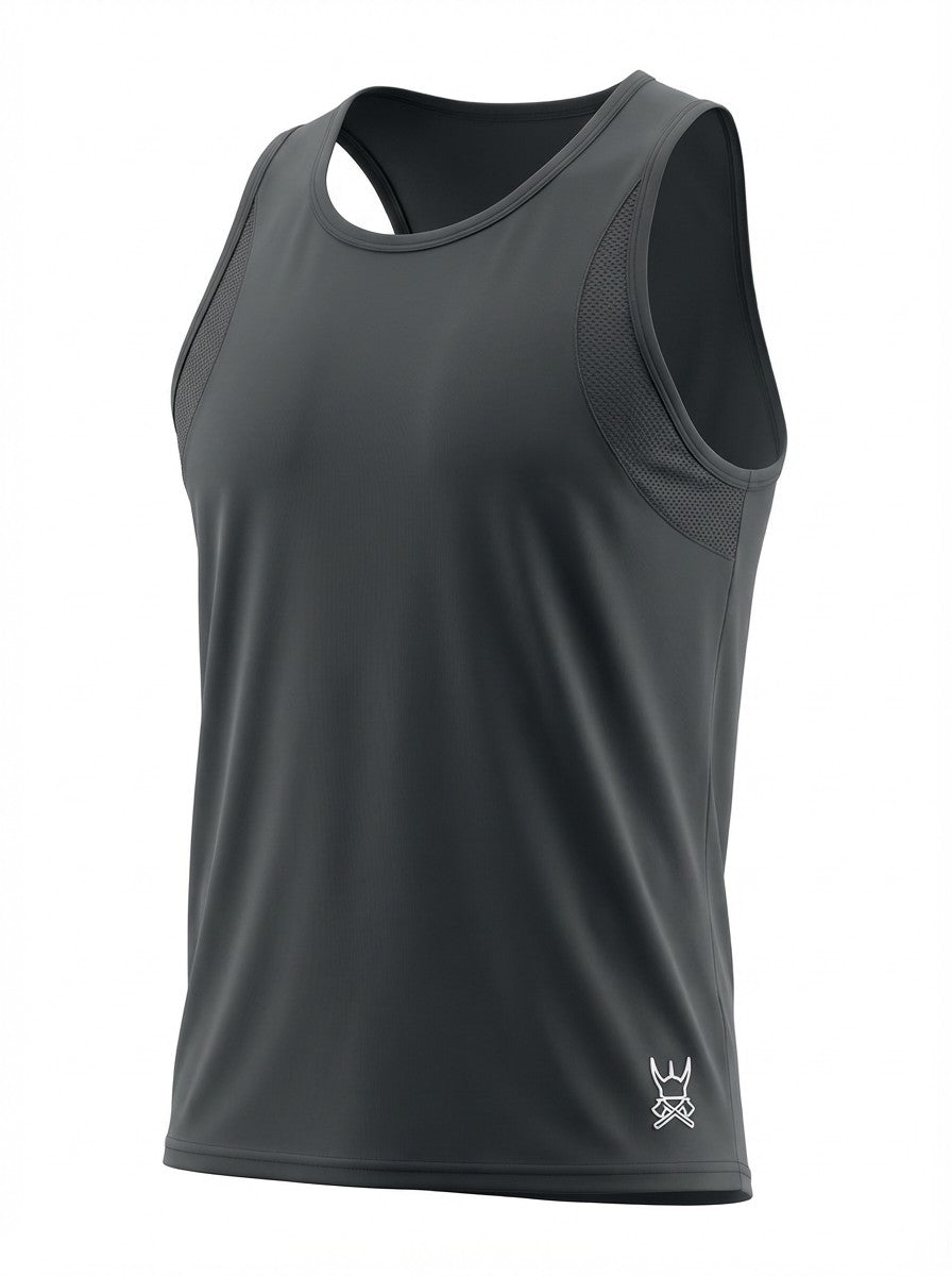 Sienna – Black Vest with Net Insets